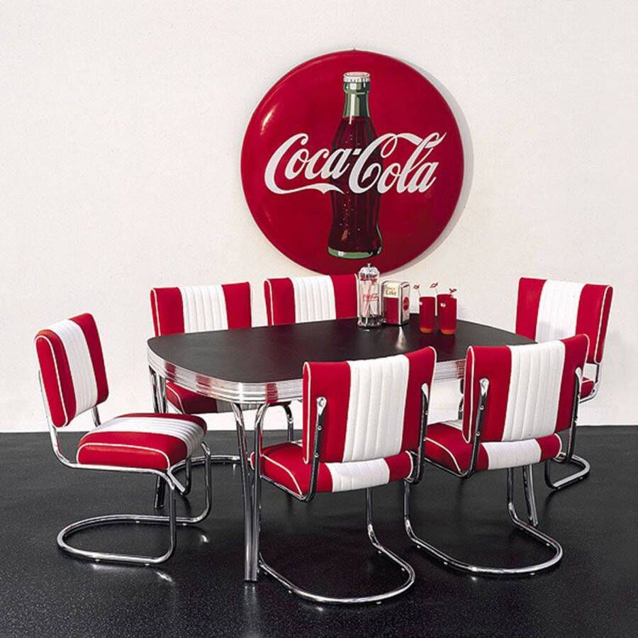 Merkloos Bel Air Retro Eetkamerstoel CO-27 Ruby