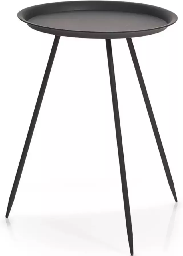 1x Metalen plantentafeltje zwart 39 x 53 cm Zeller Woondecoratie accessoires Bijzettafels Metalen bijzet tafeltjes