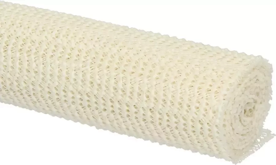 Merkloos Non Slip Grip mat Wit 30x150 cm Niet Klevende Antislipmat Gaas Patroon voor Bureaus en Keukenlades