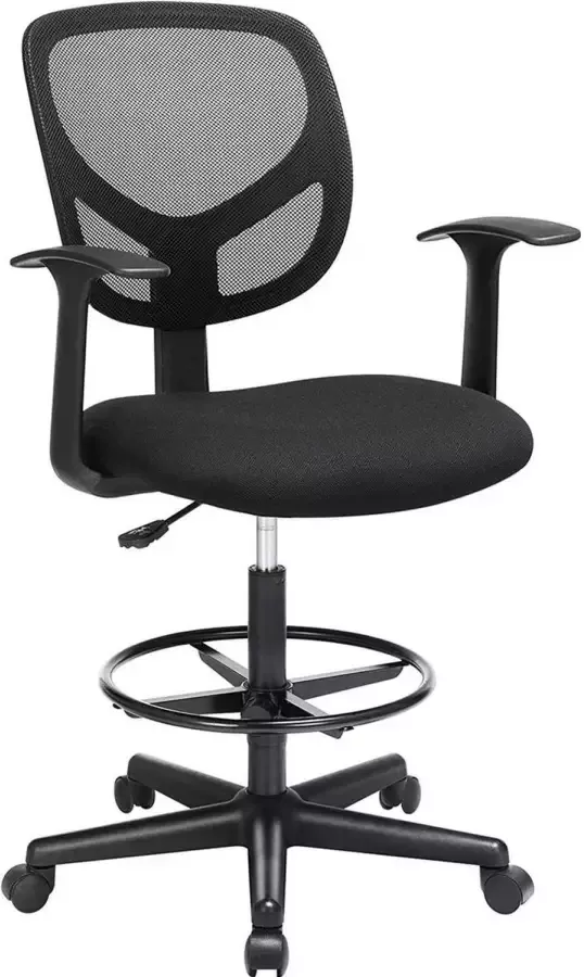 Merkloos Parya Home ergonomische bureaustoel zwart Zithoogte 51 5-71 5 cm