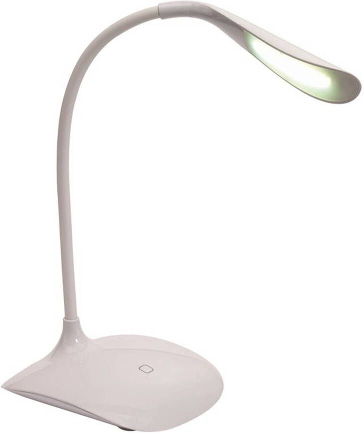 Merkloos Witte bureaulamp leeslamp met USB kabel 28 cm Tafellampen - Foto 1