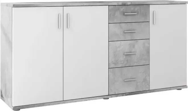 Meubella Dressoir Albury Grijs Wit 160 cm - Foto 2