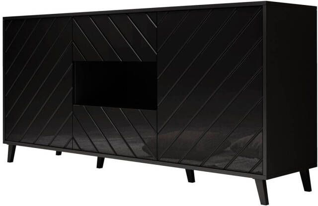 Meubella Dressoir Blu Zwart 160 cm