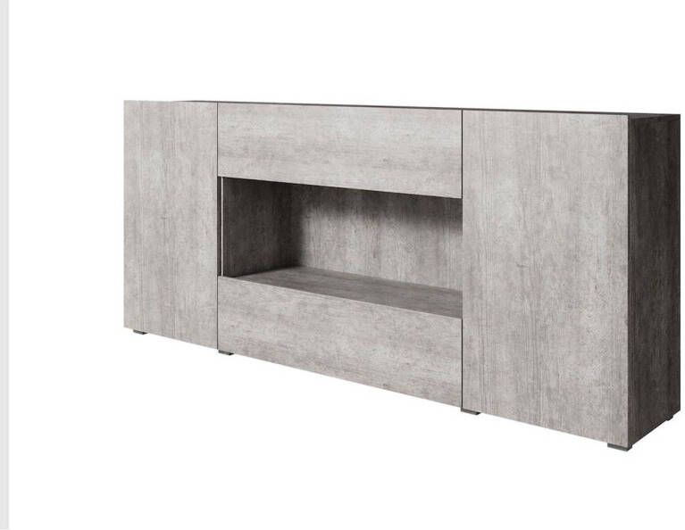 Meubella Dressoir Davina Betonlook 182x38x85 cm