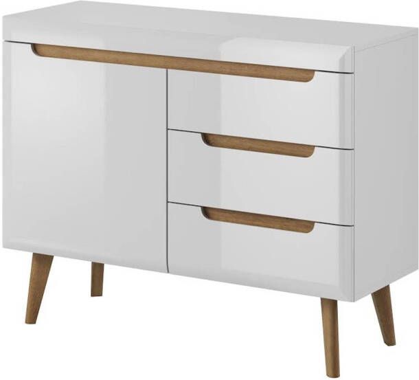 Meubella Dressoir Nebraska Wit Eiken 107 cm ACTIE - Foto 1