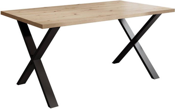 MEUBELLA Eetkamertafel Berry Eiken 160 cm