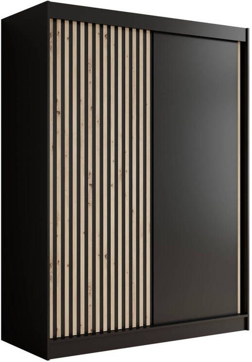 Meubella Kledingkast Lisbon Zwart 150 cm
