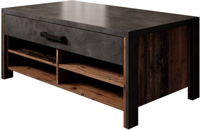 Meubella Salontafel Baron Antraciet Eiken 107 cm - Foto 1