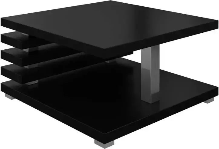 MEUBELLA Salontafel Koya Mat zwart 60x60x31 cm