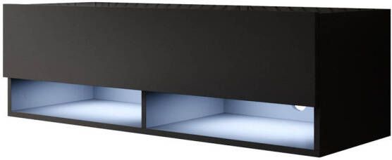 Meubella TV-Meubel Asino LED Mat Zwart 100 cm