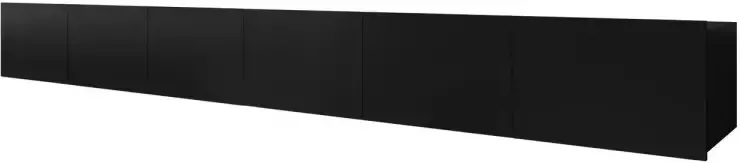 MEUBELLA TV-Meubel Calgary Mat Zwart 300 cm (2x 150) Staand of Hangend