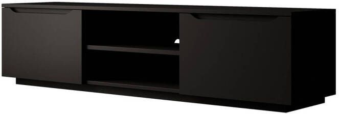 MEUBELLA TV-Meubel Fairmont Mat zwart 160 cm