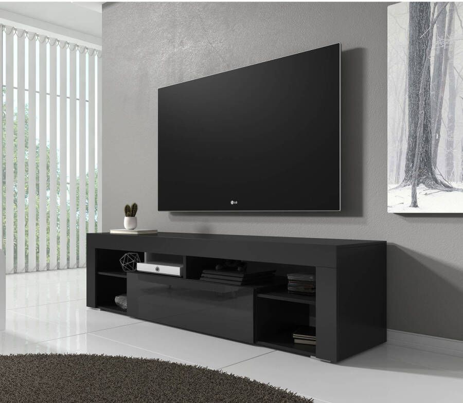 MEUBELLA TV-Meubel Fancy Zwart 140 cm