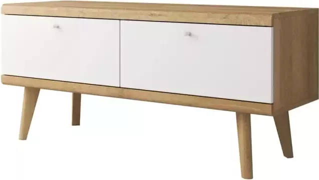 Meubella Tv-meubel Primavera Wit Licht Eiken 107 Cm