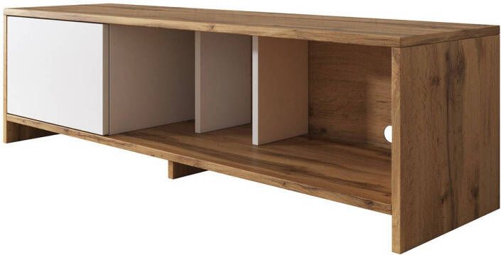 Meubella TV-Meubel Santino Wit Eiken 140 cm ACTIE