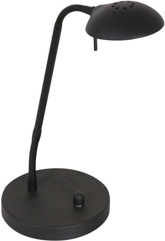 Mexlite Biron tafellamp zwart kunststof 45 cm hoog - Foto 1
