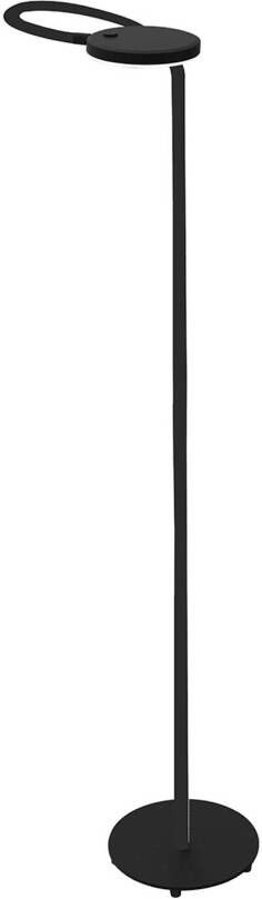Mexlite Platu vloerlamp zwart kunststof 165 cm hoog