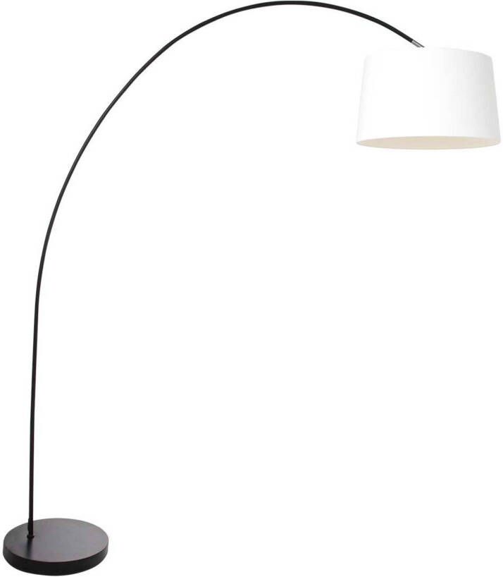Mexlite Solva vloerlamp E27 (grote fitting) wit en zwart
