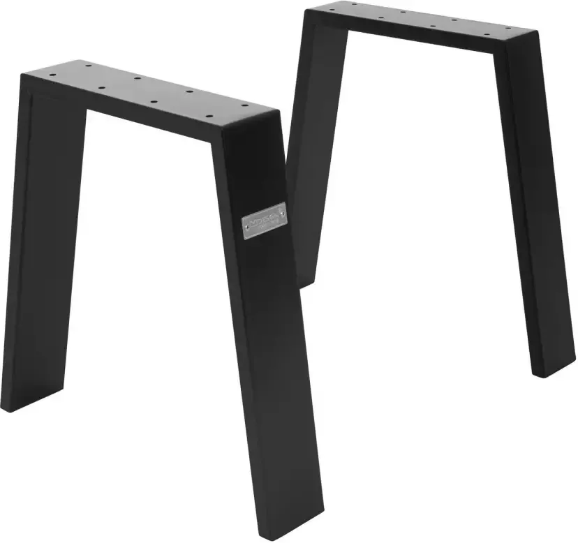 ML-Design Tafelpoten set van 2 44x42 cm Zwart staal