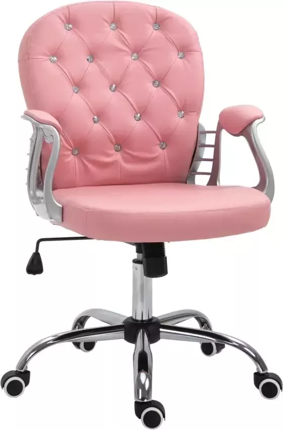 NiceGoodz Bureaustoel Ergonomische bureaustoel Game stoel Gaming stoel Roze 59 5 x 60 5 x 95-105 cm