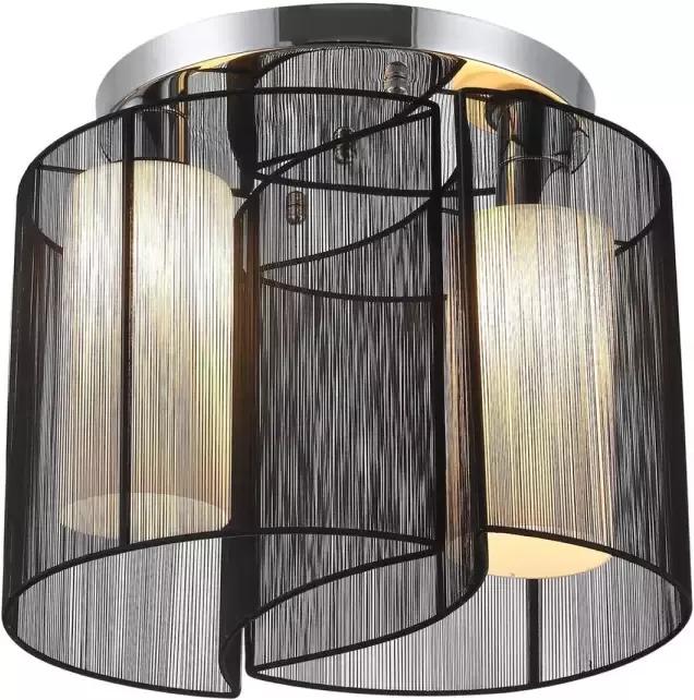 NiceGoodz Plafondlamp 2 x E27 fitting Zwart Ø47 5 x 33H cm