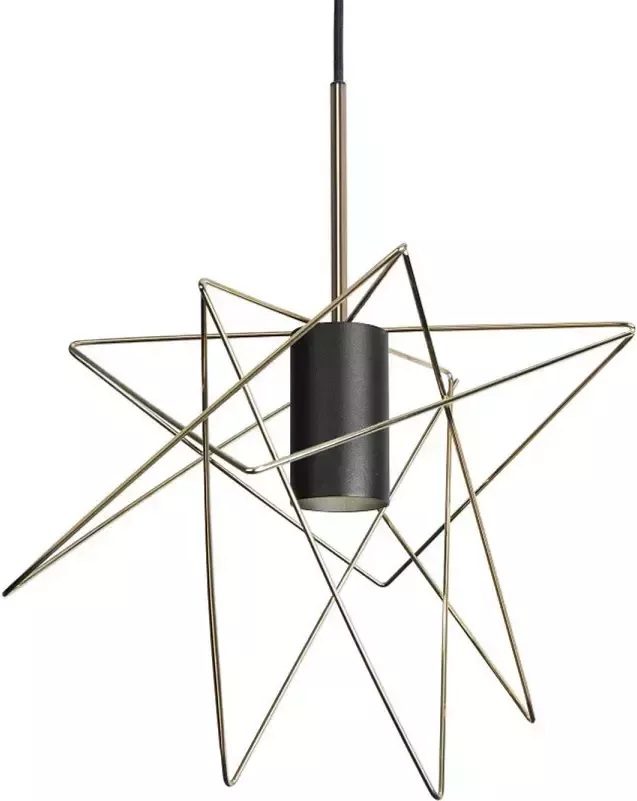 Nowodvorski Hanglamp Gstar Ø 30 cm zwart goud - Foto 1