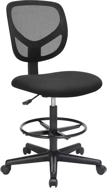 Bobbel Home Ergonomische bureaustoel Verstelbare voetsteun Directie Manager stoel- Voor Gamen Kantoor Thuiswerken stoel Ergonomisch Office Chair- Zwart