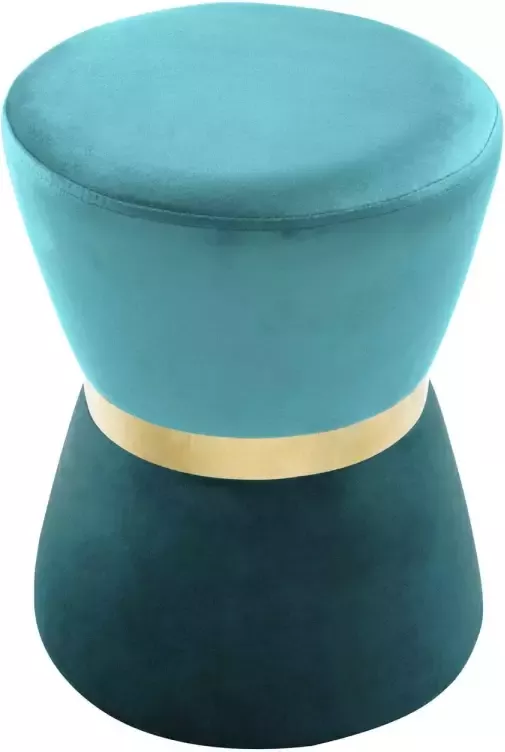 Parya Home Zitkruk getailleerd Diameter 32 H 42 cm Fluwelen kruk