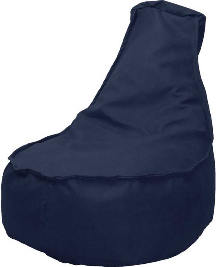 Drop & Sit Leatherlook Stoel Noa Junior – Donkerblauw – 85 x 100 cm - Foto 1