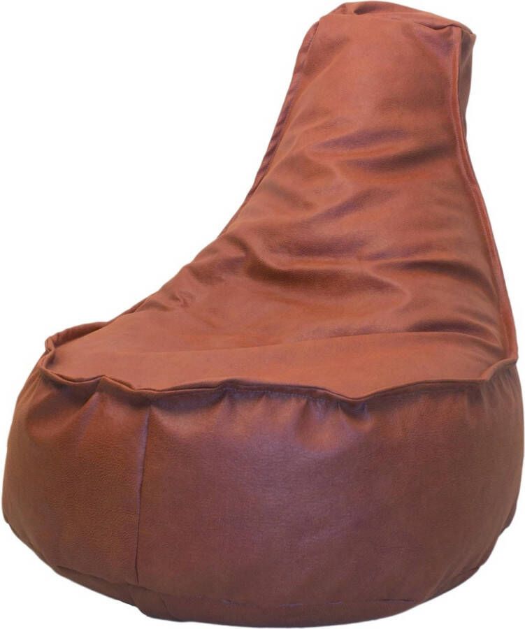 Drop & Sit Leatherlook Stoel Noa Junior – Terra Bruin – 85 x 100 cm