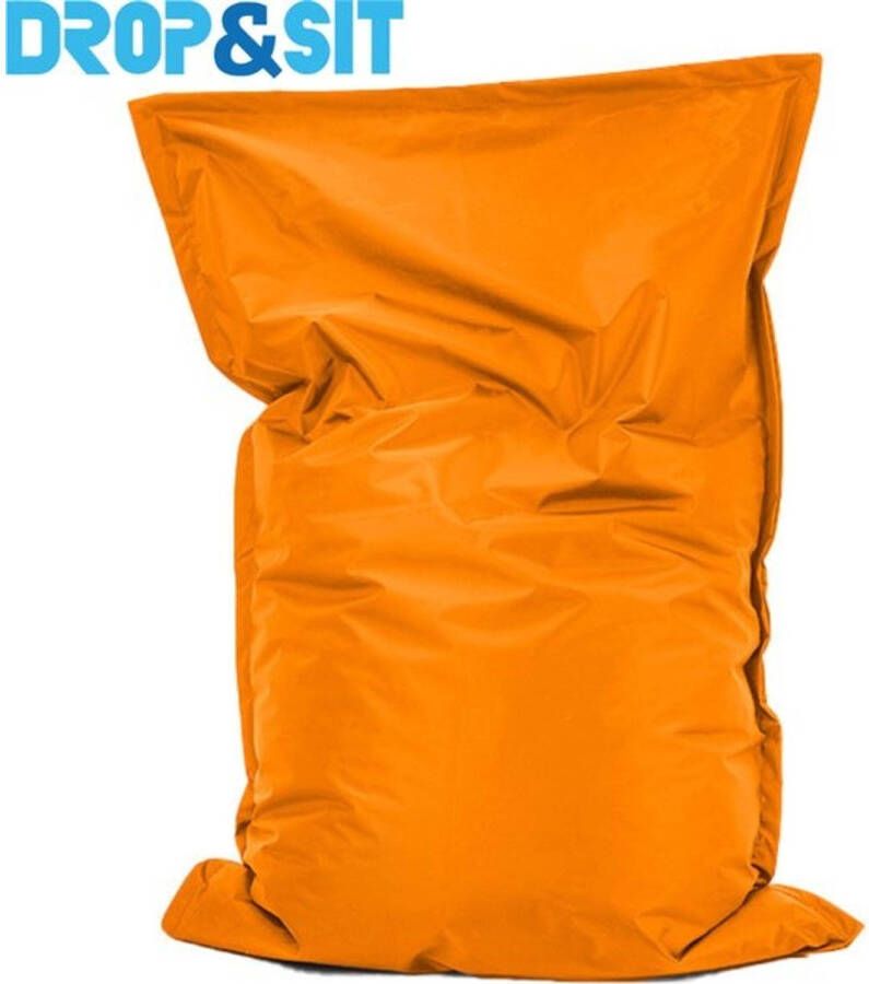Bobbel Home Zitzak Bella Ruime zitzakken Kussen Nylon 100x150 cm Voor Binnen en Buiten Oranje - Foto 1