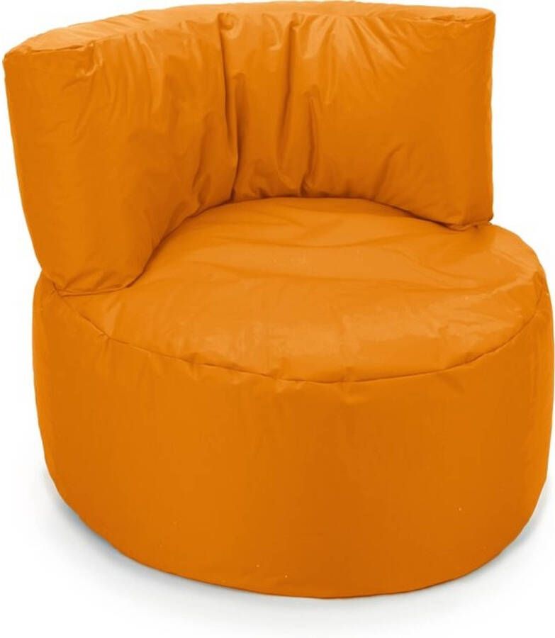 Drop & Sit Zitzak Stoel Junior Zitzak Kind Oranje 70 x 50 cm Nylon Kinderstoel met Vulling voor Binnen
