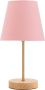Pauleen Woody Rose Tafellamp hout roze - Thumbnail 1