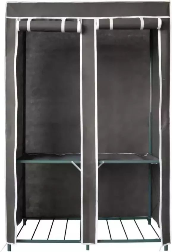 Casibel – Kledingkast – Alu Dubbel – 109 x 48 x 163 cm – grijs