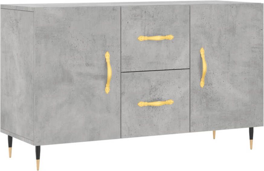 Prolenta Premium INFIORI Dressoir 100x36x60 cm bewerkt hout betongrijs - Foto 1
