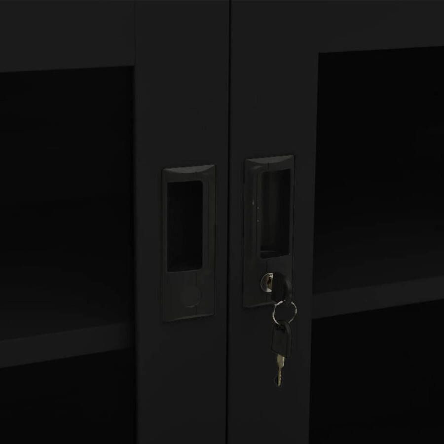Prolenta Premium INFIORI Kantoorkast 90x40x70 cm staal zwart