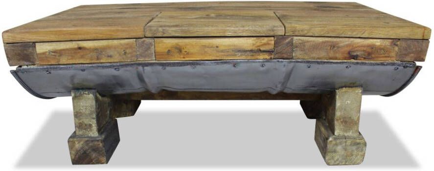 Prolenta Premium INFIORI Salontafel 90x50x35 cm massief gerecycled hout