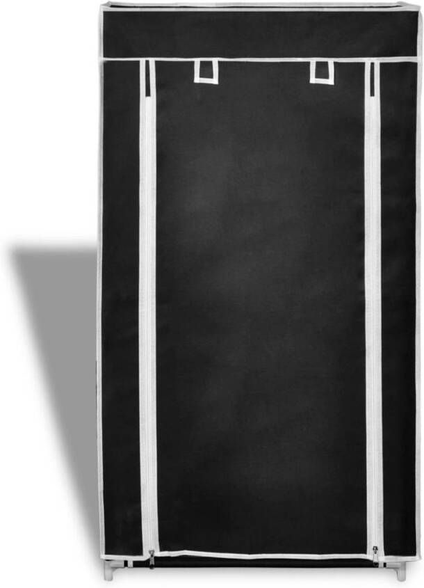 Prolenta Premium INFIORI Schoenenkast met hoes 58x28x106 stof zwart