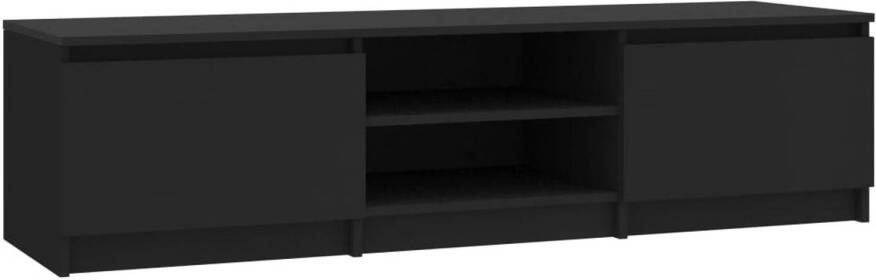 Prolenta Premium INFIORI Tv-meubel 140x40x35 5 cm bewerkt hout zwart