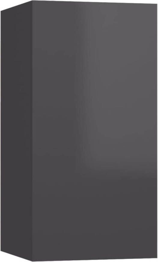 Prolenta Premium INFIORI Tv-meubel 30 5x30x60 cm spaanplaat hoogglans grijs