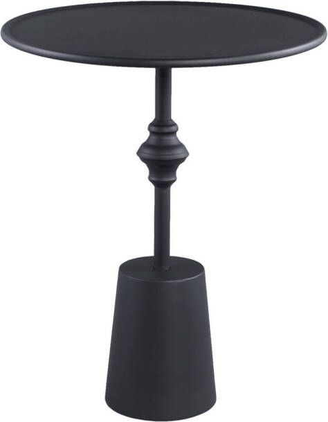 Ptmd Collection PTMD Dinja Black iron sidetable minimal chic round