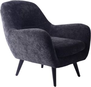 PTMD COLLECTION PTMD Donny Anthracite fauteuil black wooden legs