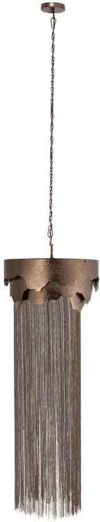 Ptmd Collection PTMD Lucass Silver casted alu hanging lamp high chains