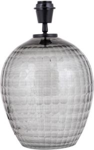 Ptmd Collection PTMD Mexim Grey smoked glass lampbase round