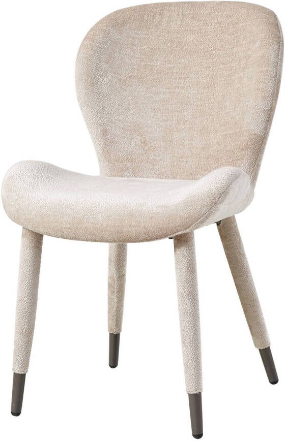 Ptmd Collection PTMD Thor beige diningchair aphrodite fabric leg