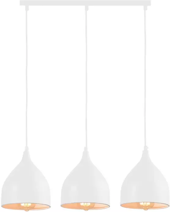 QUVIO Hanglamp 3-lichts wit QUV5061L-WHITE