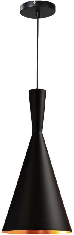 QUVIO Hanglamp modern Kegel met koperen binnenkant Diameter 18 5 cm - Foto 1