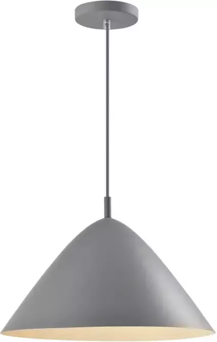 QUVIO Hanglamp retro Hoed design D 40 cm Grijs - Foto 1