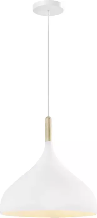 QUVIO Hanglamp Scandinavisch Bolvormig D 33 cm Wit