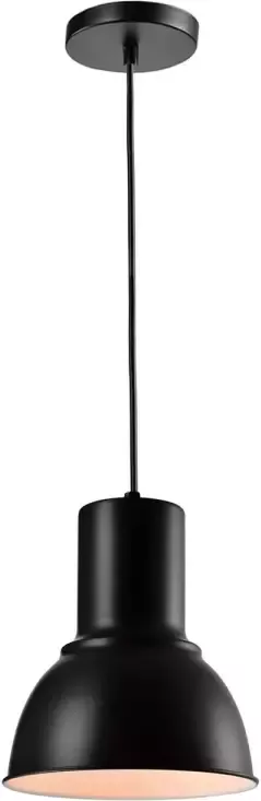 QUVIO Hanglamp retro Rond design Diameter 23 cm Zwart - Foto 1